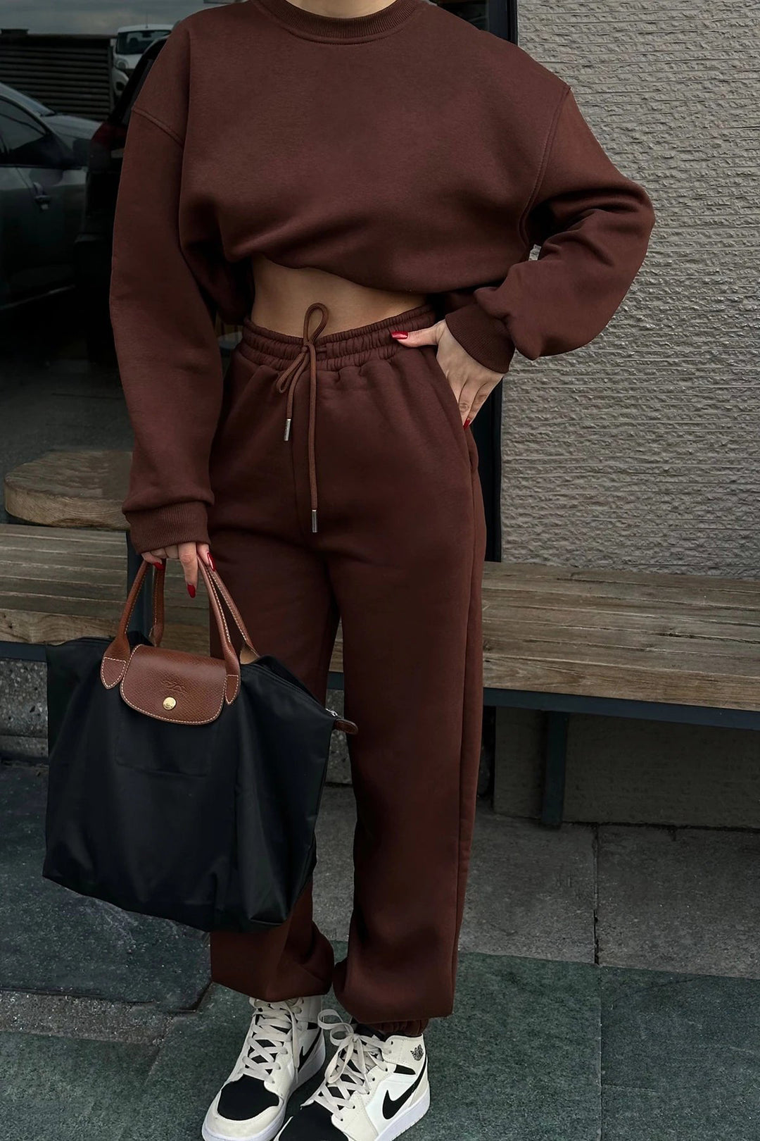 Damer avslappnad sweatshirt och joggingset Eva Jonsson-Eva Jonsson
