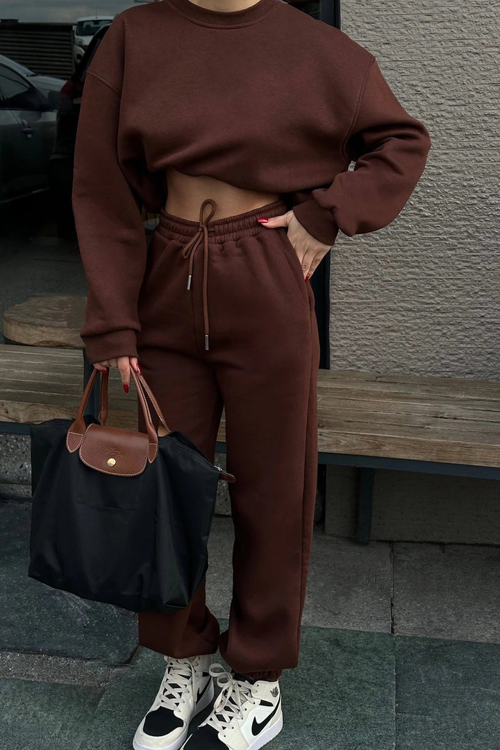 Damer avslappnad sweatshirt och joggingset Eva Jonsson-Eva Jonsson