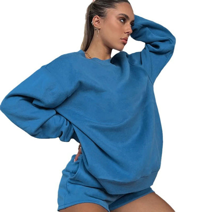 Damer avslappnad sweatshirt och korta byxor set Mirla-Eva Jonsson