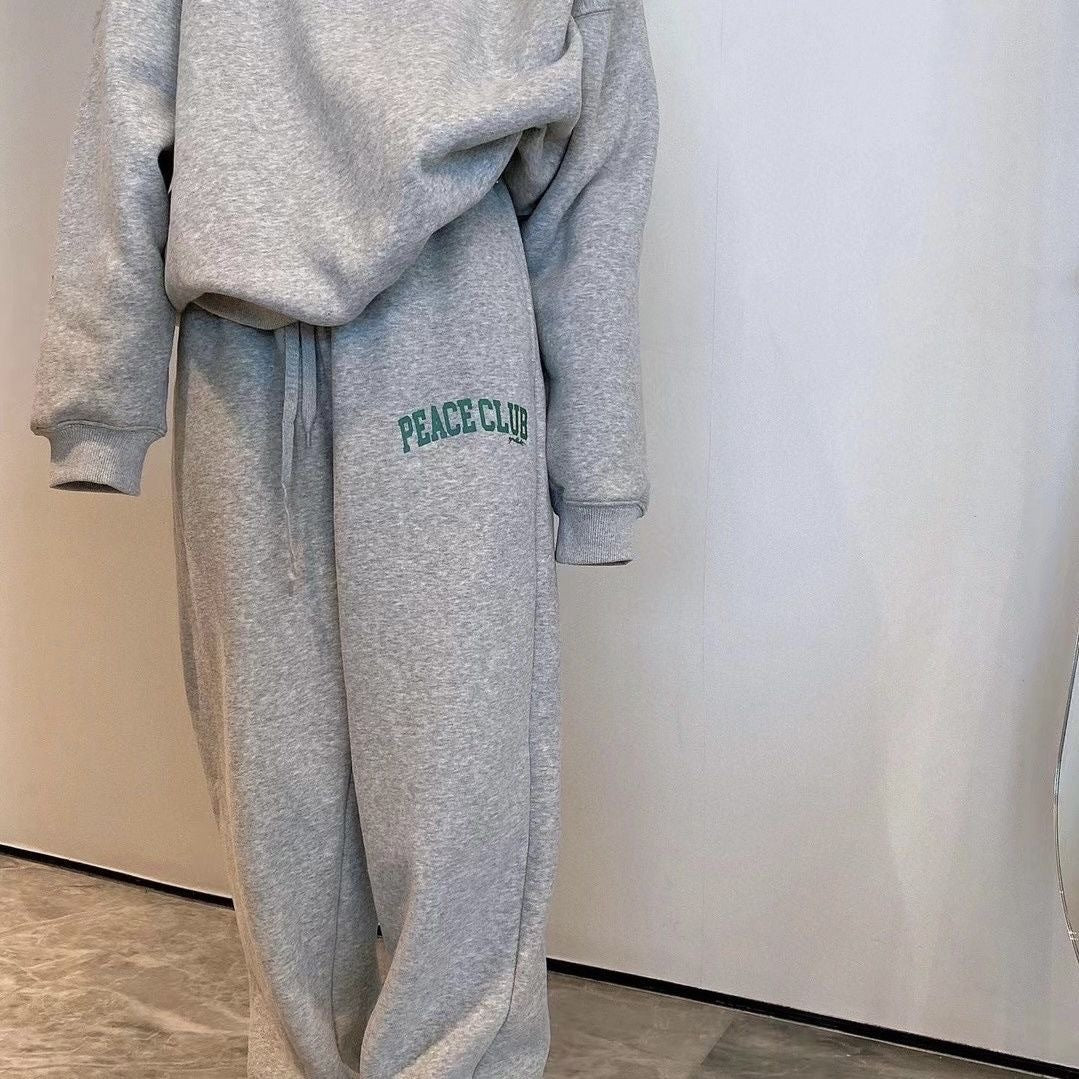 Damer avslappnad sweatshirt och lösa joggingsbyxor-set Eva Jonsson-Eva Jonsson