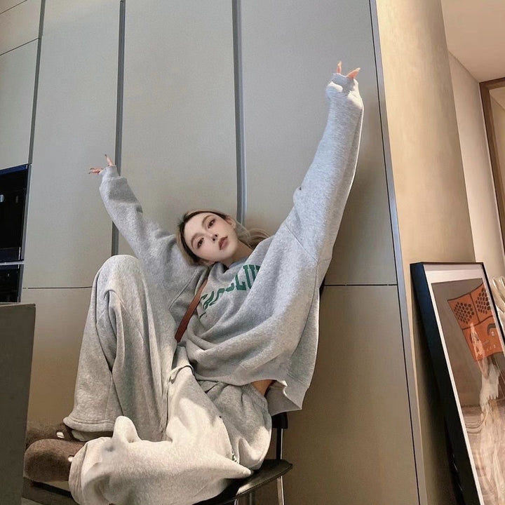 Damer avslappnad sweatshirt och lösa joggingsbyxor-set Eva Jonsson-Eva Jonsson
