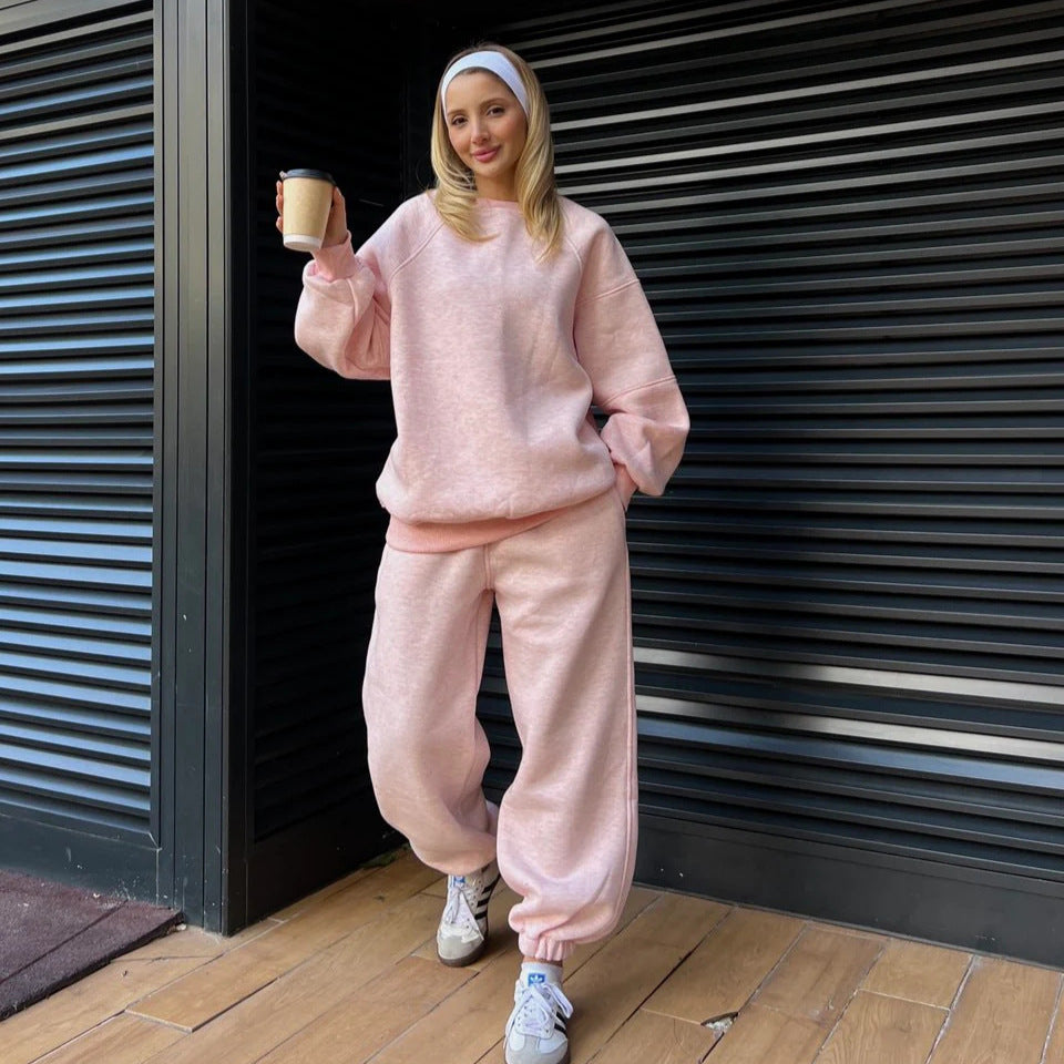 Damer avslappnad sweatshirt och vida byxor set Eva Jonsson-Eva Jonsson