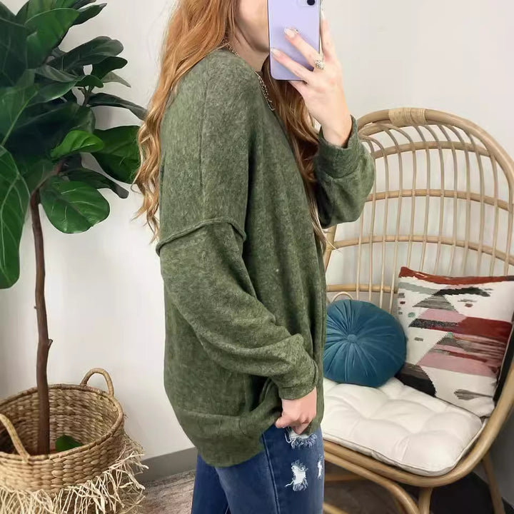 Damer avslappnad tröja i modern oversized skärning Mirla-Eva Jonsson