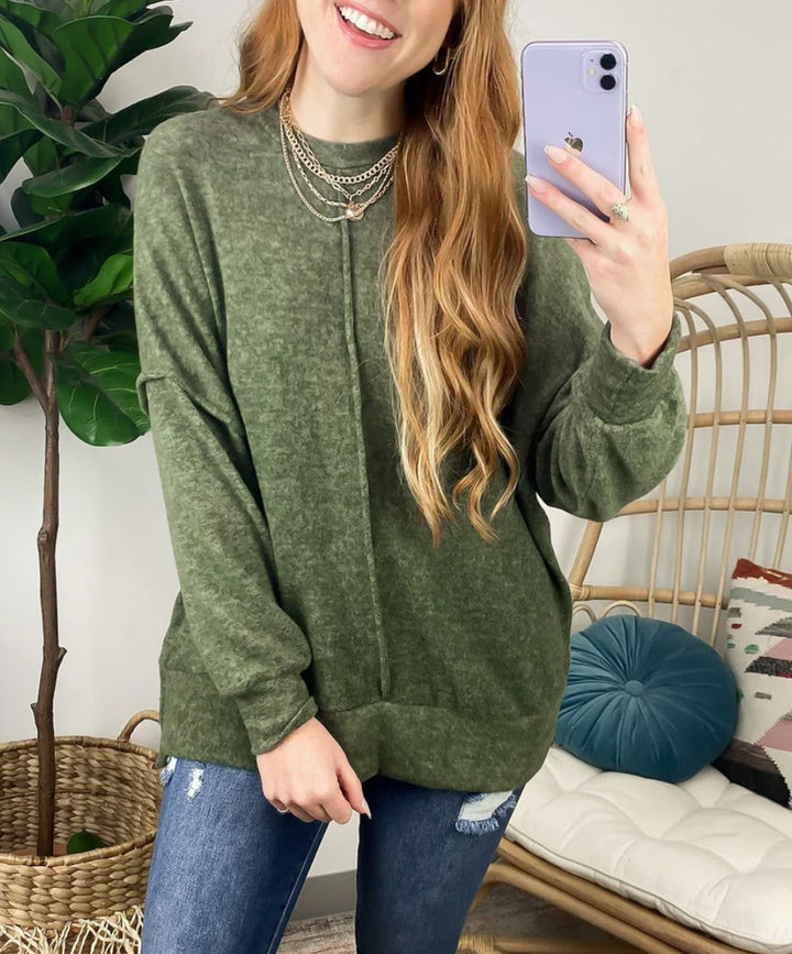 Damer avslappnad tröja i modern oversized skärning Mirla-Eva Jonsson