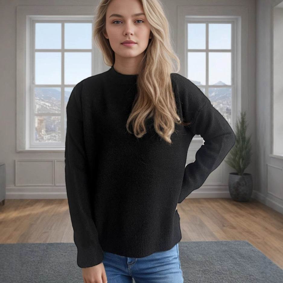 Damer avslappnad tröja med lös passform och modern ribbad design Mirla-Eva Jonsson