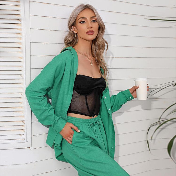 Damer avslappnad tvådelad outfit Mirla-Eva Jonsson