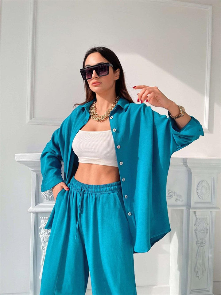 Damer avslappnad tvådelad outfit Mirla-Eva Jonsson