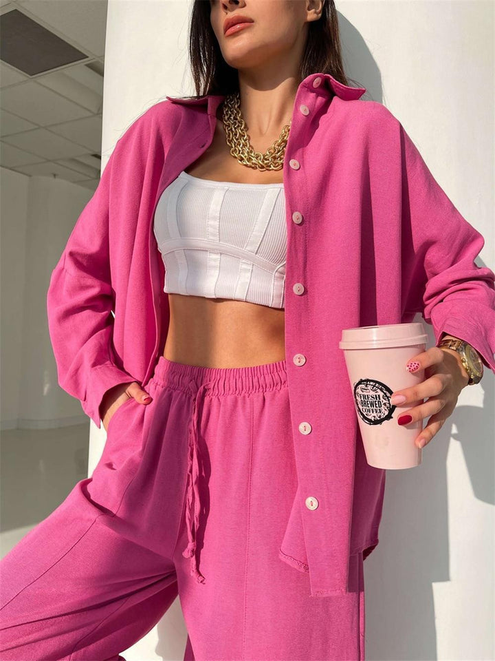 Damer avslappnad tvådelad outfit Mirla-Eva Jonsson