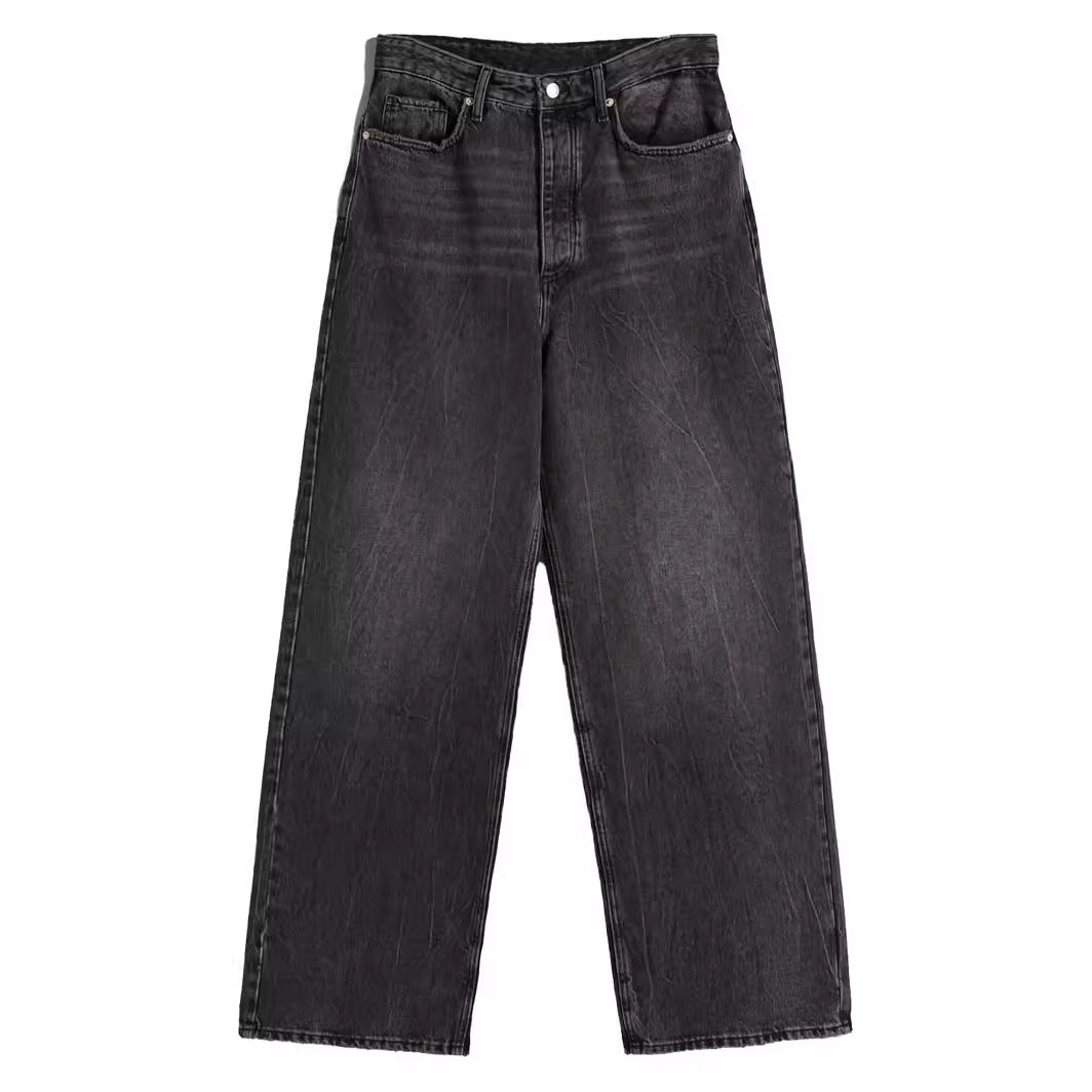 Damer avslappnade breda jeans i urban stil Mirla-Eva Jonsson