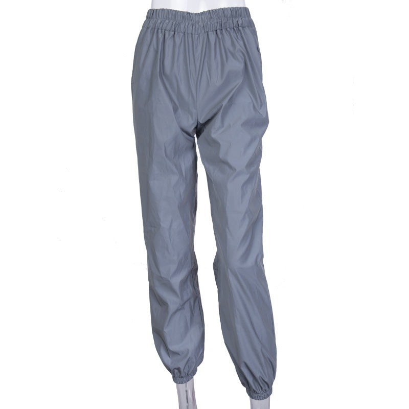 Damer avslappnade fritidsbyxor med sidfickor och elastisk midja Mirla-Eva Jonsson