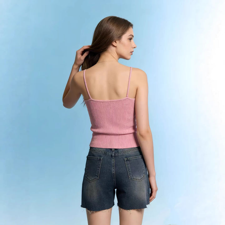 Damer avslappnade jeansshorts med fransiga avslutningar och sidoflik Mirla-Eva Jonsson