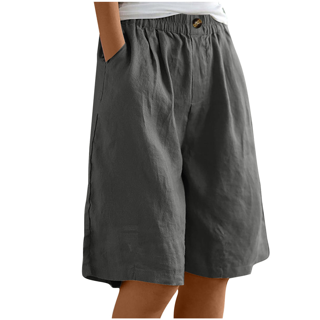 Damer avslappnade linne-shorts Mirla-Eva Jonsson