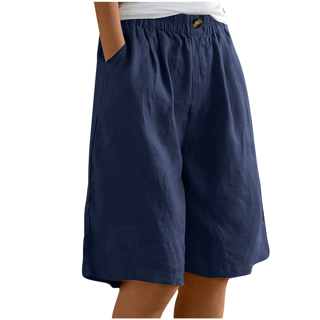 Damer avslappnade linne-shorts Mirla-Eva Jonsson