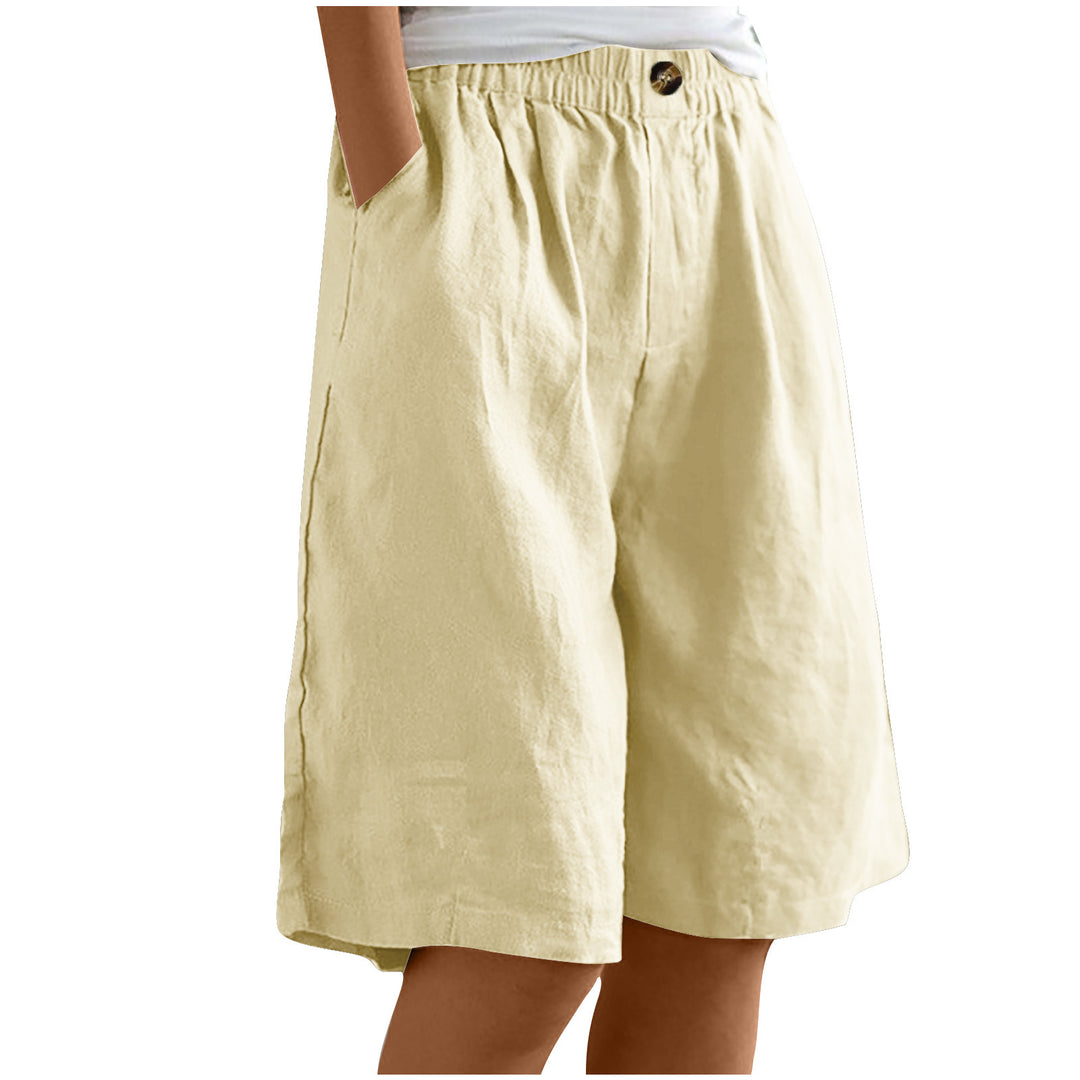Damer avslappnade linne-shorts Mirla-Eva Jonsson