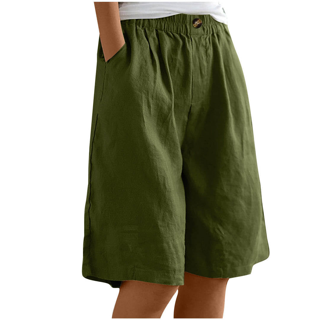 Damer avslappnade linne-shorts Mirla-Eva Jonsson