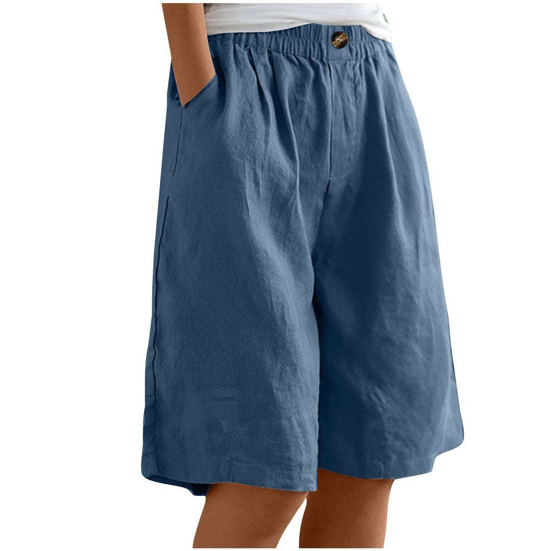 Damer avslappnade linne-shorts Mirla-Eva Jonsson