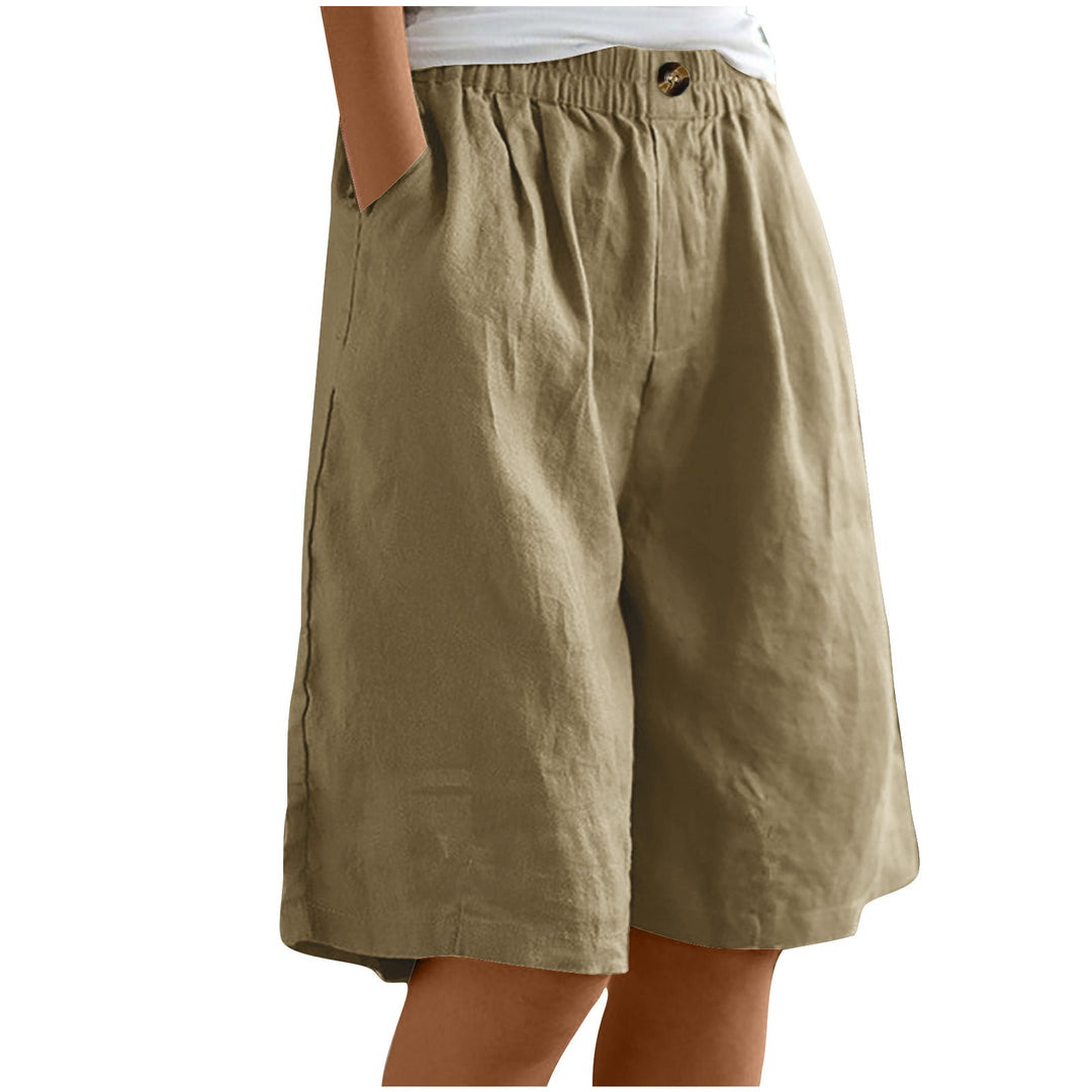 Damer avslappnade linne-shorts Mirla-Eva Jonsson