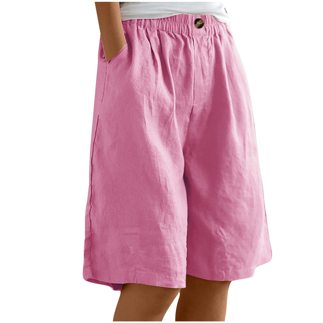 Damer avslappnade linne-shorts Mirla-Eva Jonsson