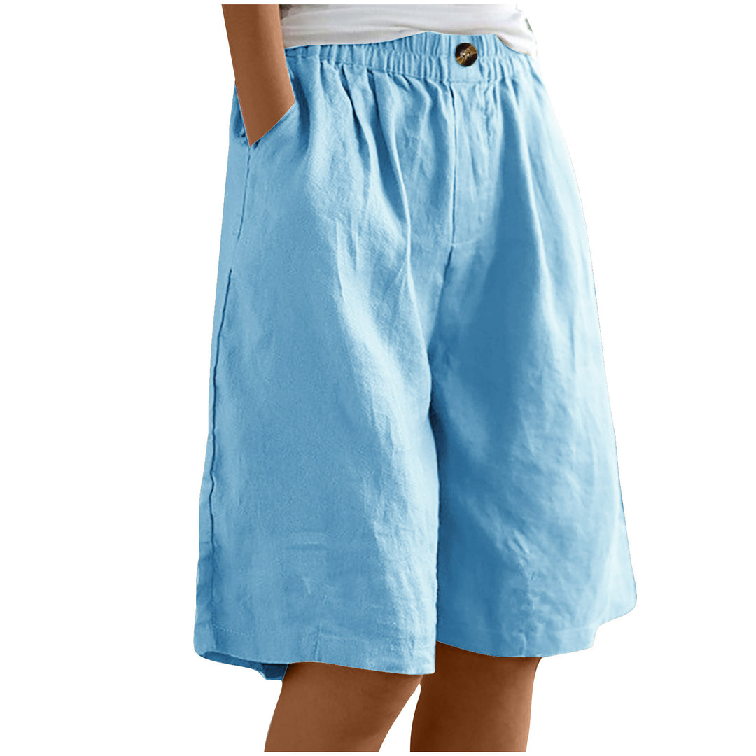 Damer avslappnade linne-shorts Mirla-Eva Jonsson