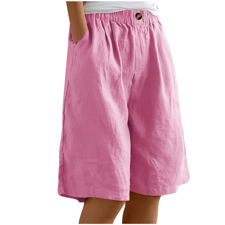 Damer avslappnade linne-shorts Mirla-Eva Jonsson