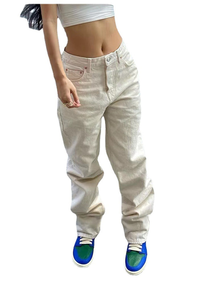 Damer avslappnade vida jeans i ultimat komfortstil Mirla-Eva Jonsson