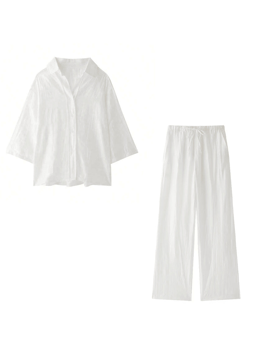 Damer avslappnat 2-delat loungewear-set med blommönster och lös passform Eva Jonsson-Eva Jonsson