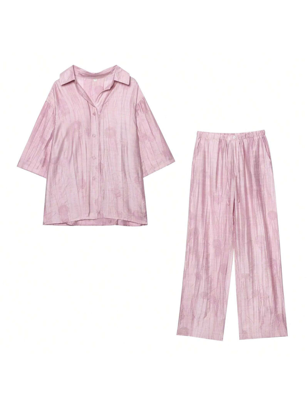 Damer avslappnat 2-delat loungewear-set med blommönster och lös passform Eva Jonsson-Eva Jonsson