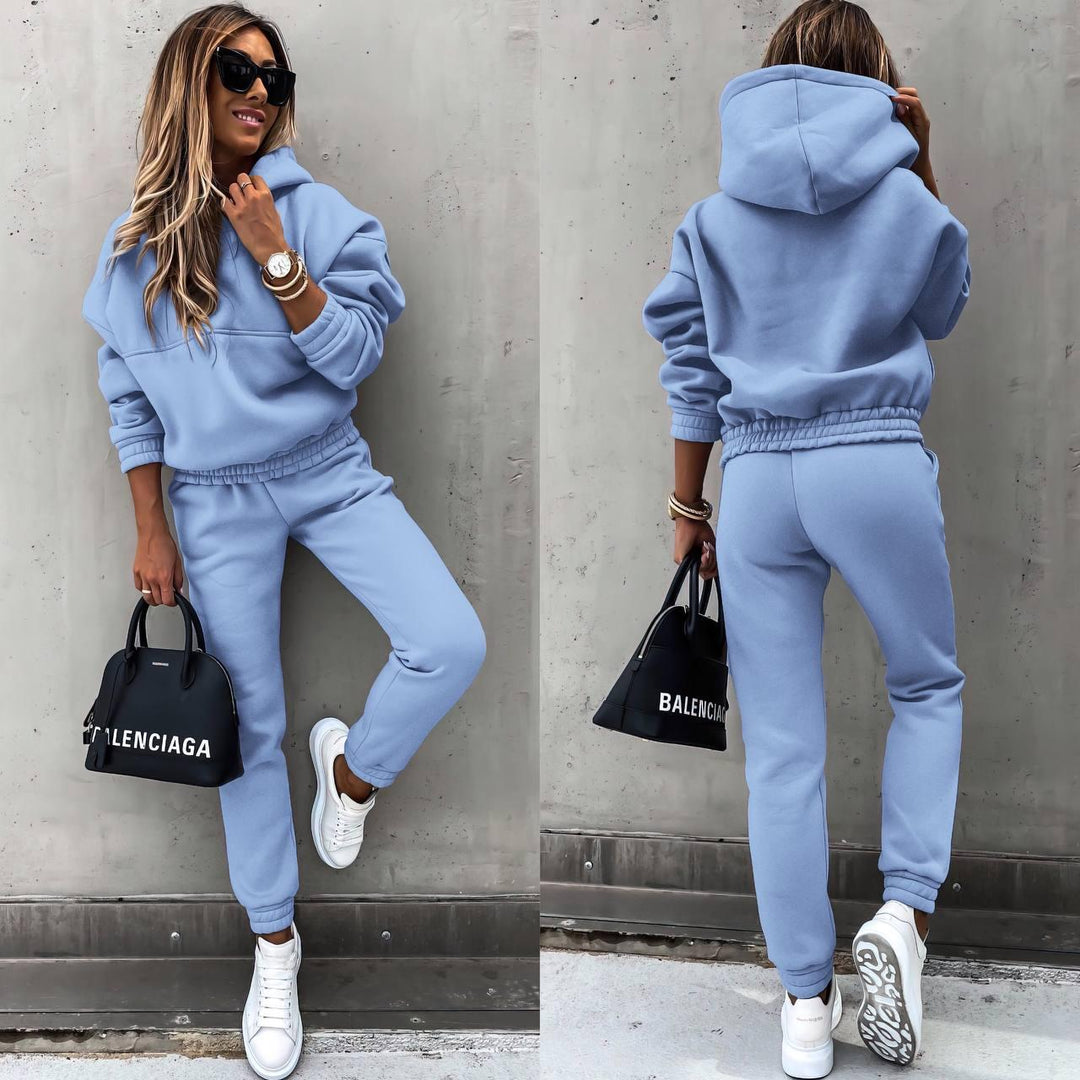 Damer avslappnat Sweatpants-set av mjukt material med hög midja Mirla-Eva Jonsson