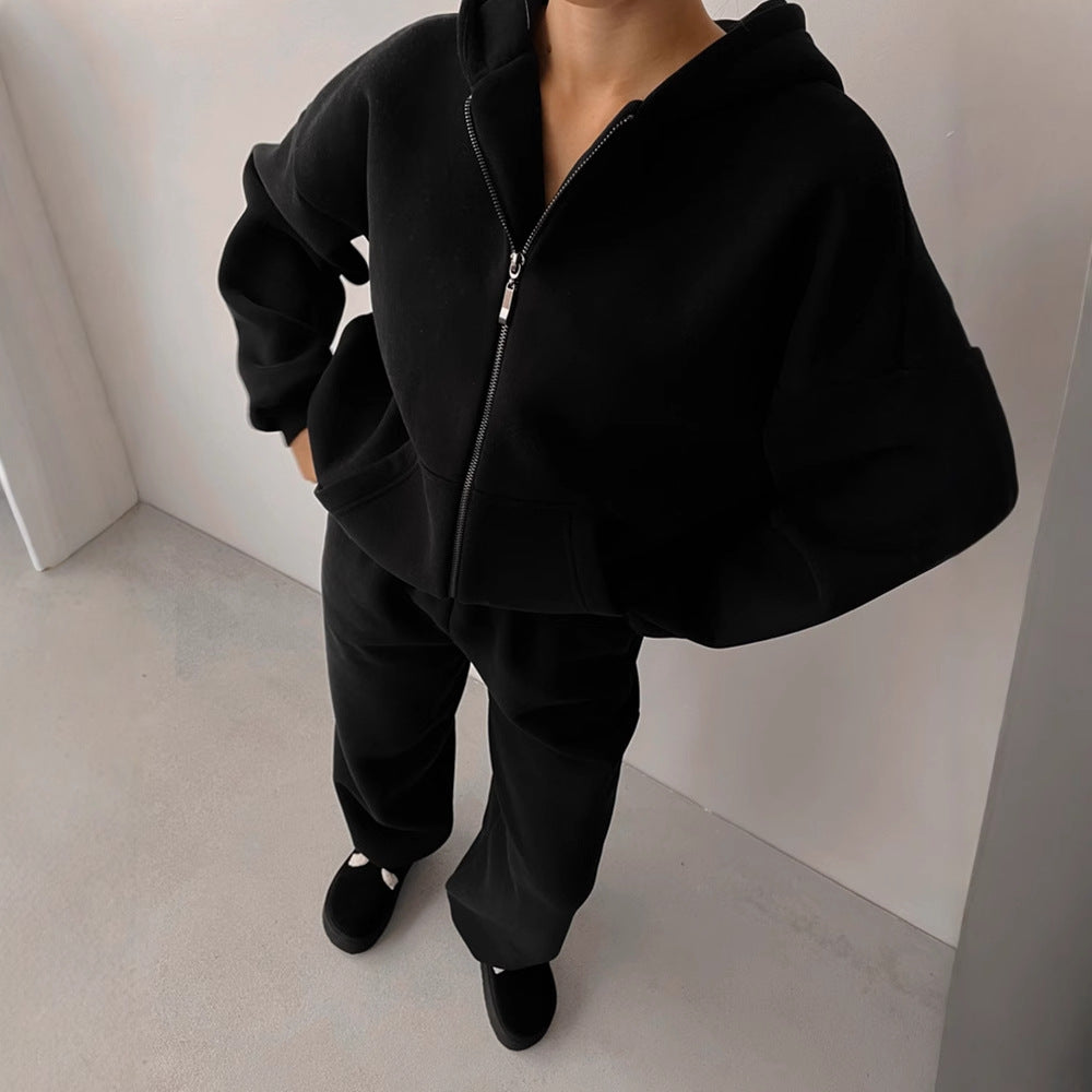 Damer avslappnat hoodie- och mjukisbyxor-set Eva Jonsson-Eva Jonsson