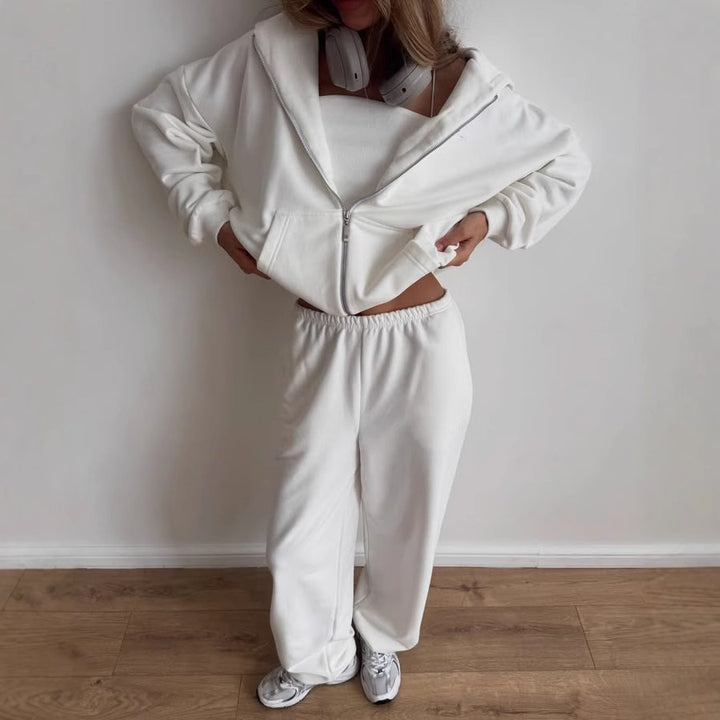 Damer avslappnat hoodie- och mjukisbyxor-set Eva Jonsson-Eva Jonsson