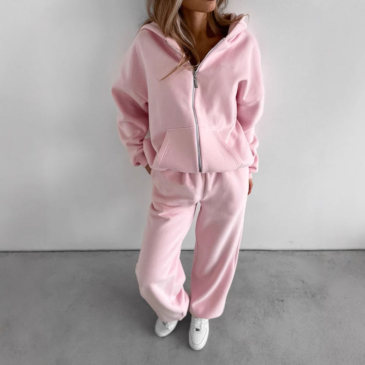 Damer avslappnat hoodie- och mjukisbyxor-set Eva Jonsson-Eva Jonsson