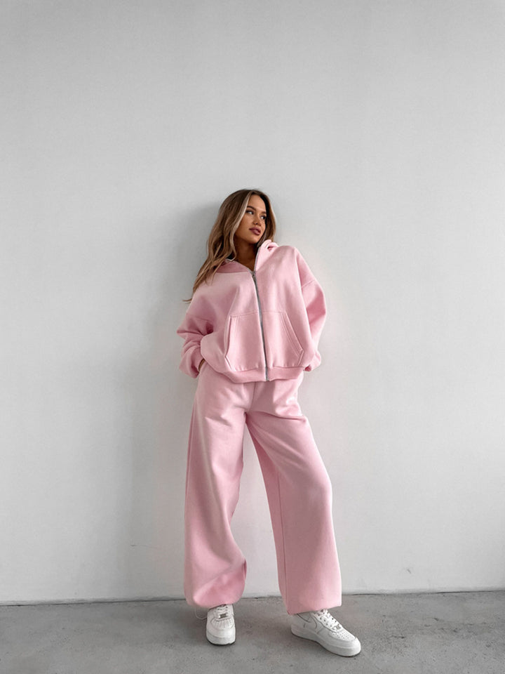 Damer avslappnat hoodie- och mjukisbyxor-set Eva Jonsson-Eva Jonsson