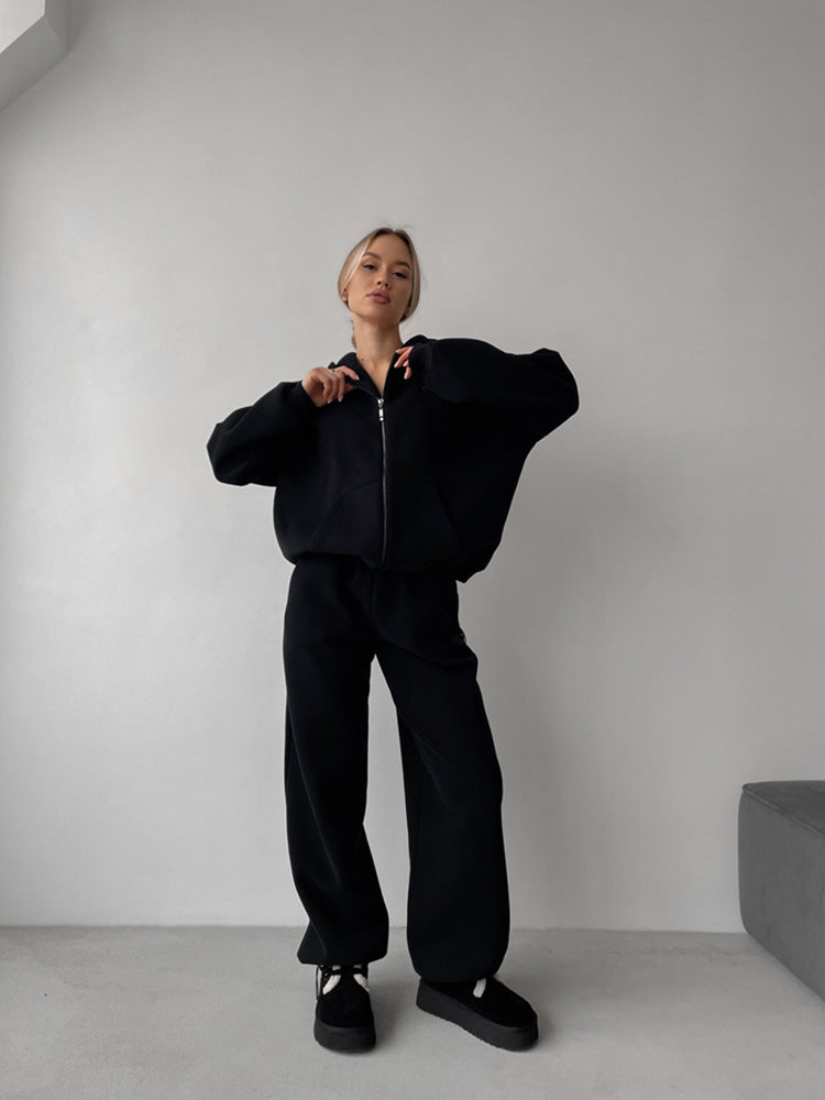 Damer avslappnat hoodie- och mjukisbyxor-set Eva Jonsson-Eva Jonsson