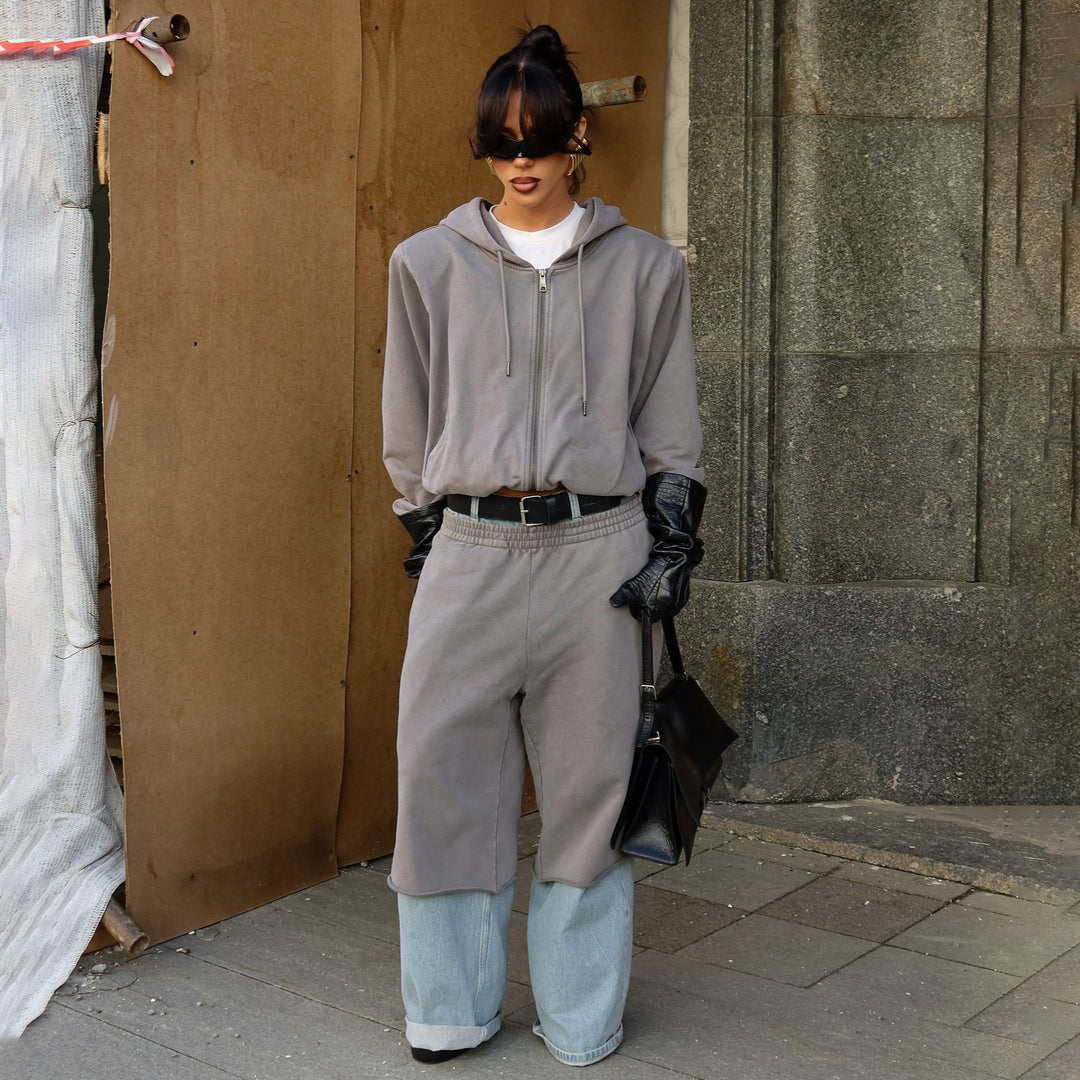 Damer avslappnat hoodie-outfit i mjukt tyg Eva Jonsson-Eva Jonsson