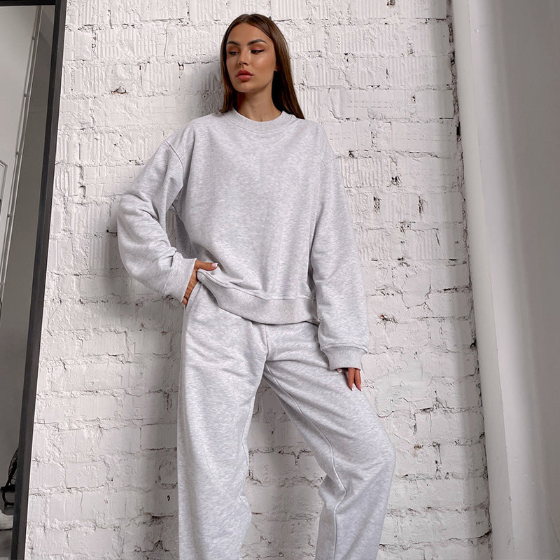 Damer avslappnat sweatpants-set med hög midja och breda ärmar Mirla-Eva Jonsson