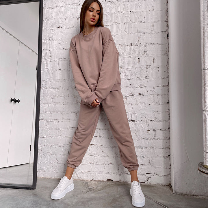 Damer avslappnat sweatpants-set med hög midja och breda ärmar Mirla-Eva Jonsson