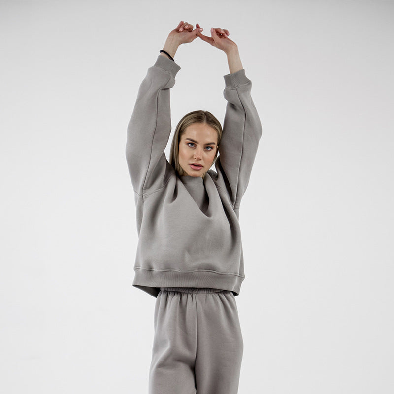 Damer avslappnat sweatpants-set med hög midja och breda ärmar Mirla-Eva Jonsson