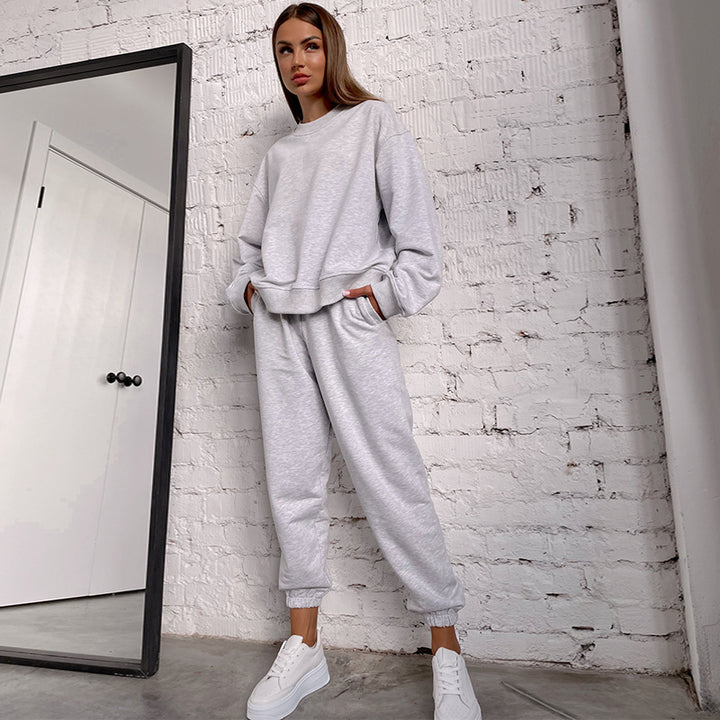 Damer avslappnat sweatpants-set med hög midja och breda ärmar Mirla-Eva Jonsson