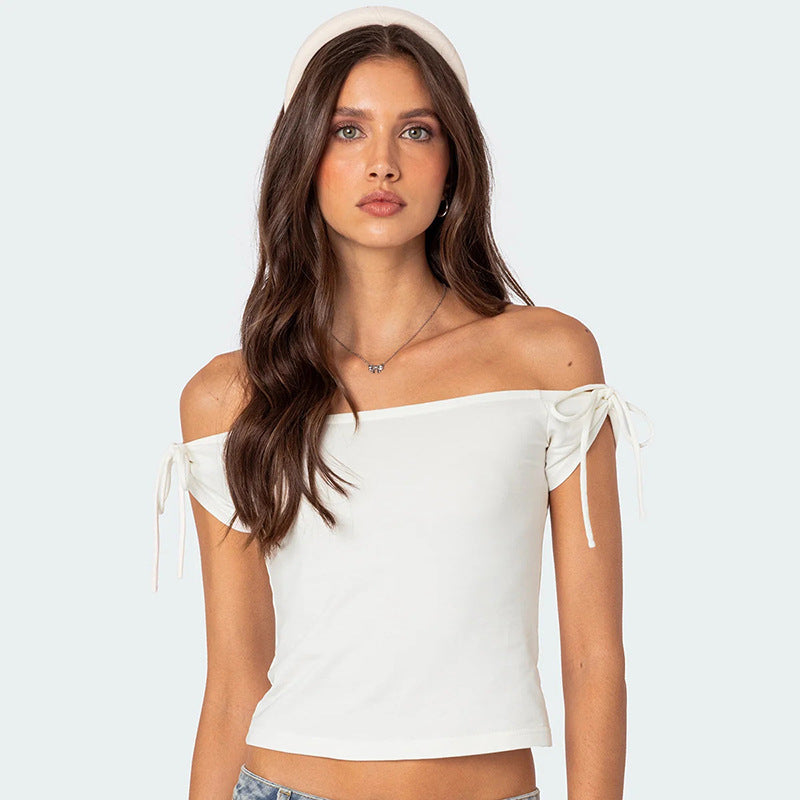 Damer axelbandstopp med off-shoulder-design och bindeband Mirla-Eva Jonsson
