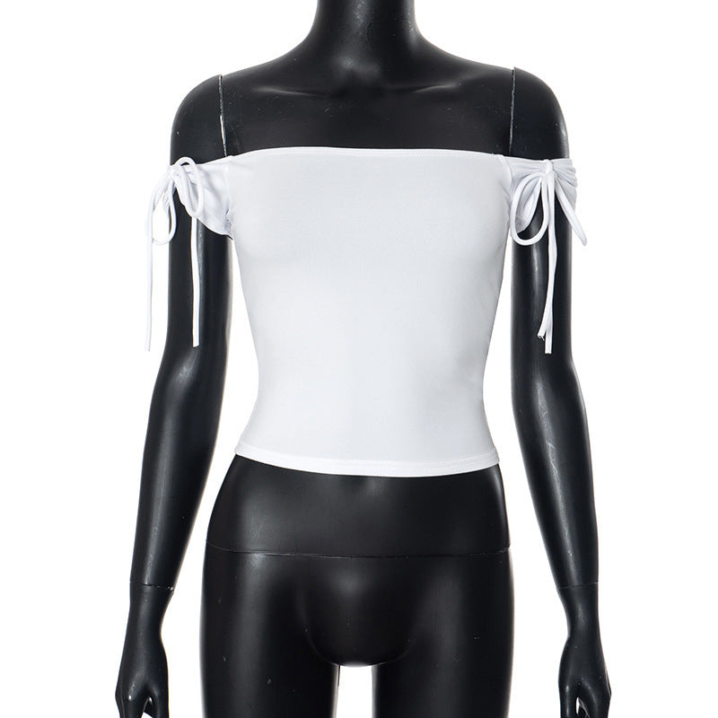 Damer axelbandstopp med off-shoulder-design och bindeband Mirla-Eva Jonsson