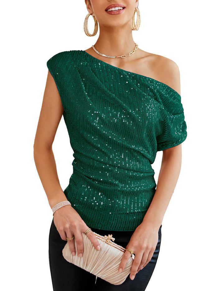 Damer axelbar glamour-shirt Mirla-Eva Jonsson