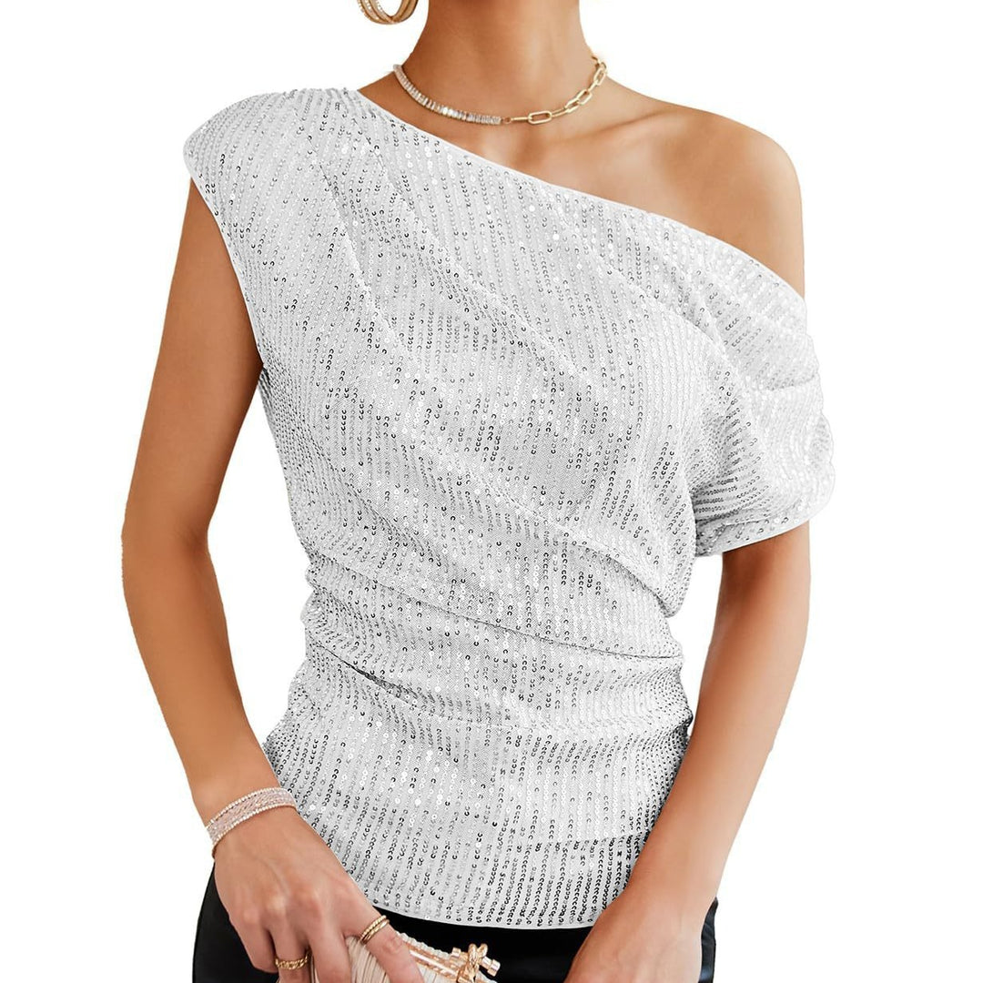 Damer axelbar glamour-shirt Mirla-Eva Jonsson