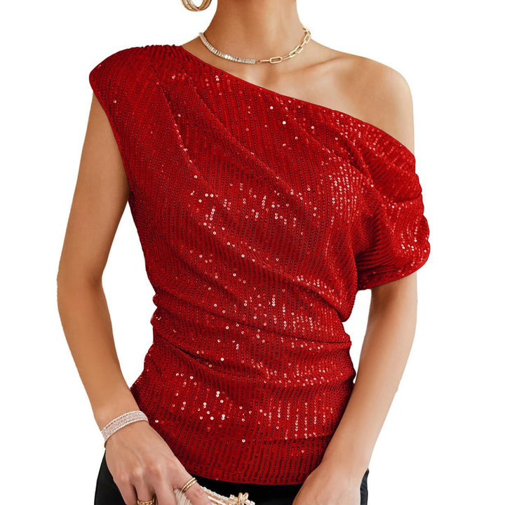 Damer axelbar glamour-shirt Mirla-Eva Jonsson