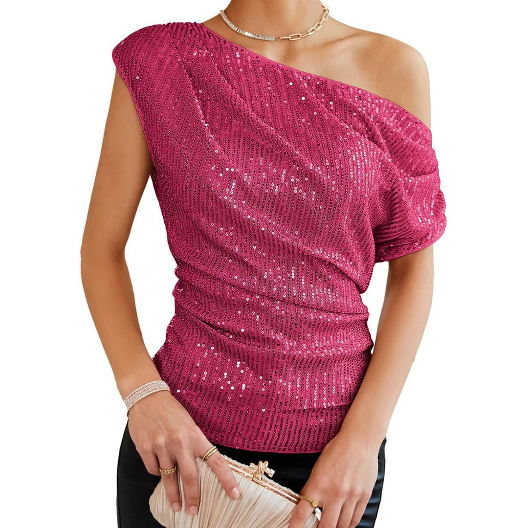 Damer axelbar glamour-shirt Mirla-Eva Jonsson