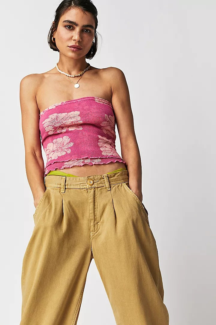 Damer bandeau-top med blommönster Eva Jonsson-Eva Jonsson
