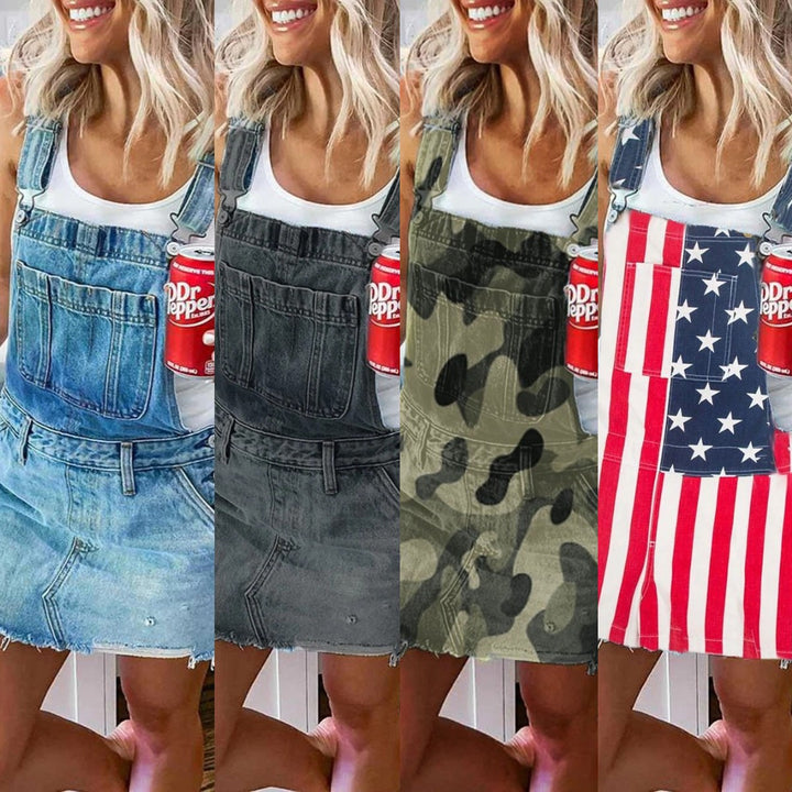 Damer bänkdress i högkvalitativ denim med stiliga knapppa detaljer Mirla-Eva Jonsson