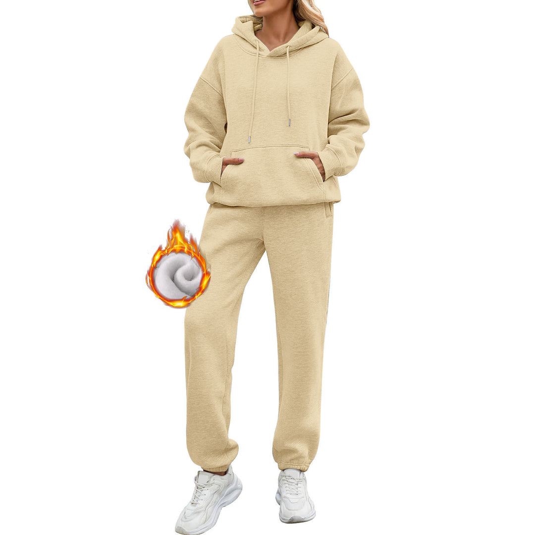Damer bekväm Hoodie och avslappnad Joggingbyxa Set Mirla-Eva Jonsson