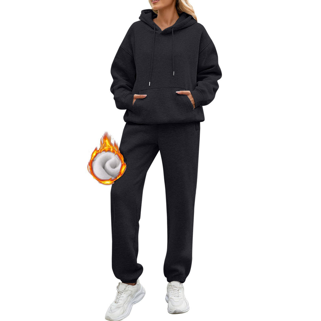 Damer bekväm Hoodie och avslappnad Joggingbyxa Set Mirla-Eva Jonsson