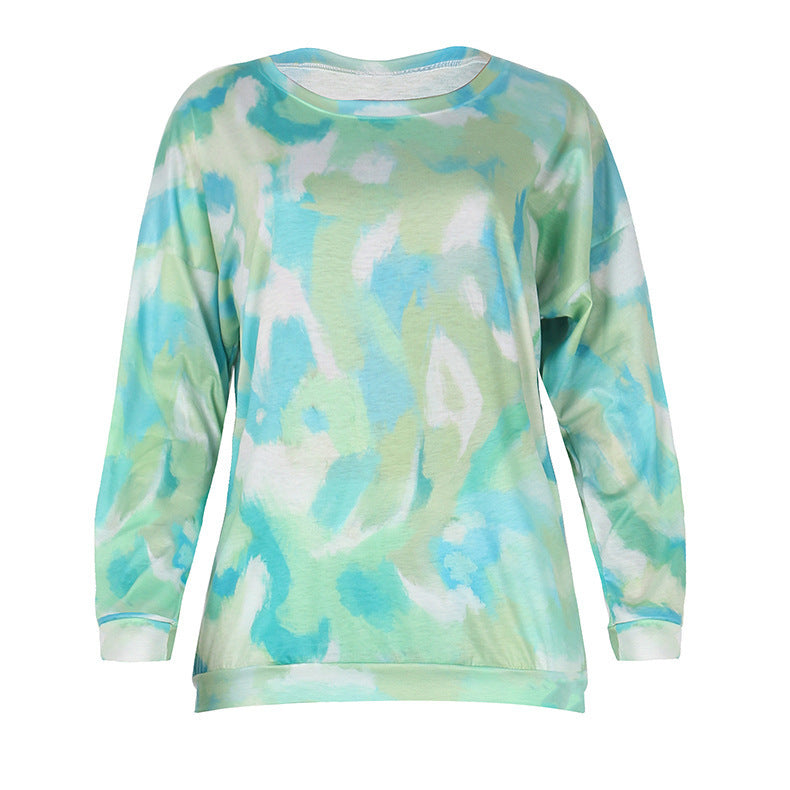 Damer bekväm Tie-Dye fritidsdräkt Mirla-Eva Jonsson