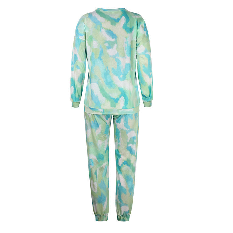 Damer bekväm Tie-Dye fritidsdräkt Mirla-Eva Jonsson